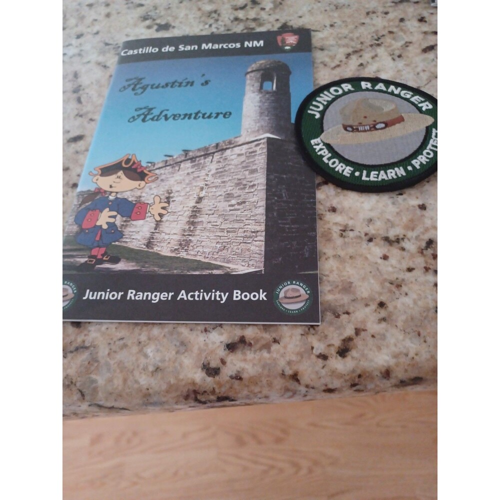 NPS Jr Ranger Activity Book & Embroidered Jr Ranger Patch NEW